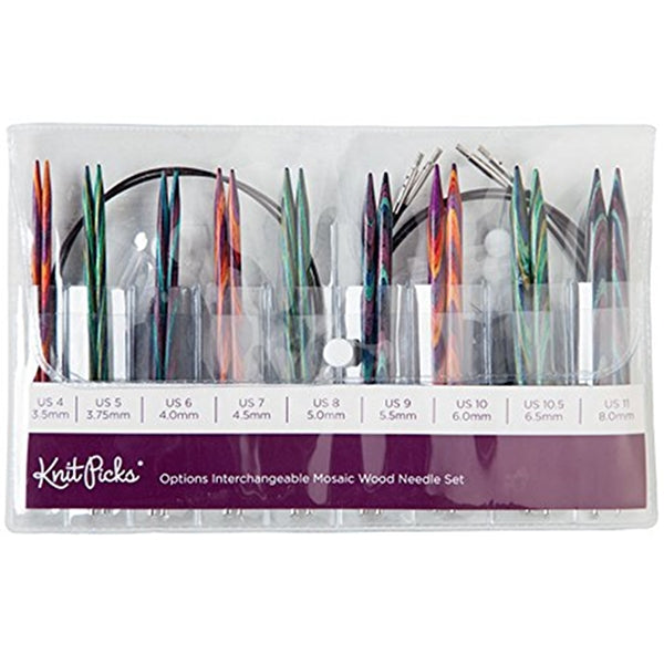 Knitting Needles | Knit Picks Mosaic Interchangeable Circular Set Mosaic Interchangeable Circular Needle Set US 4-11, Knit Picks Yarn Designers Boutique