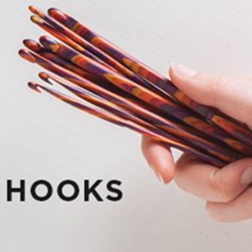 Knit Picks Radiant Wood Crochet Hook Set, E4-K10.5- #90468 Knit Picks Radiant Wood Crochet Hook Set, E4-K10.5, #90468 Yarn Designers Boutique