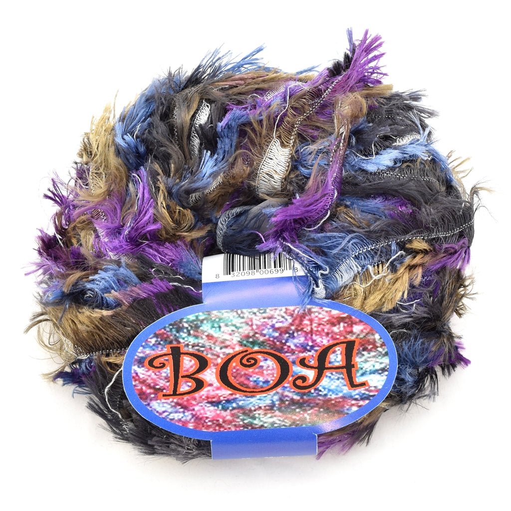 Knitting Fever Boa Novelty Eyelash Yarn, Bright Colorful Feathery Yarn Boa by Knitting Fever Yarn Designers Boutique