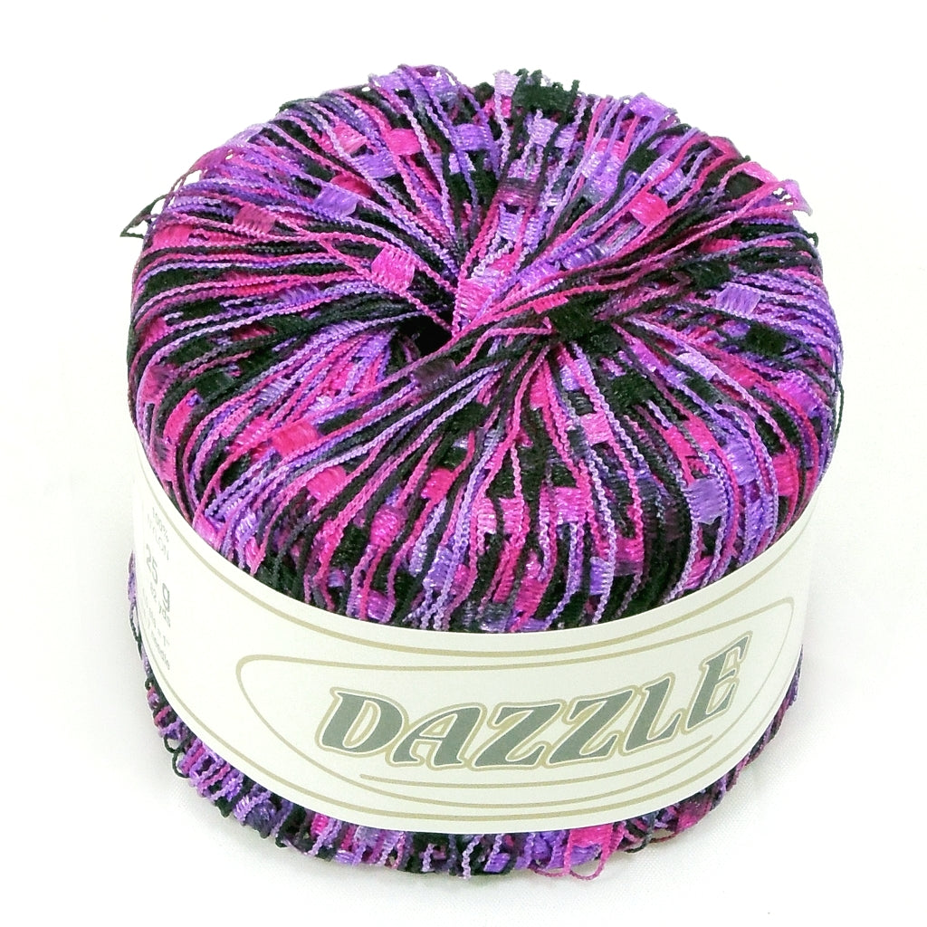 Knitting Fever, Ladder Ribbon Yarn Dazzle, Novelty Fancy Yarn Dazzle Ladder Ribbon Yarn by Knitting Fever Yarn Designers Boutique