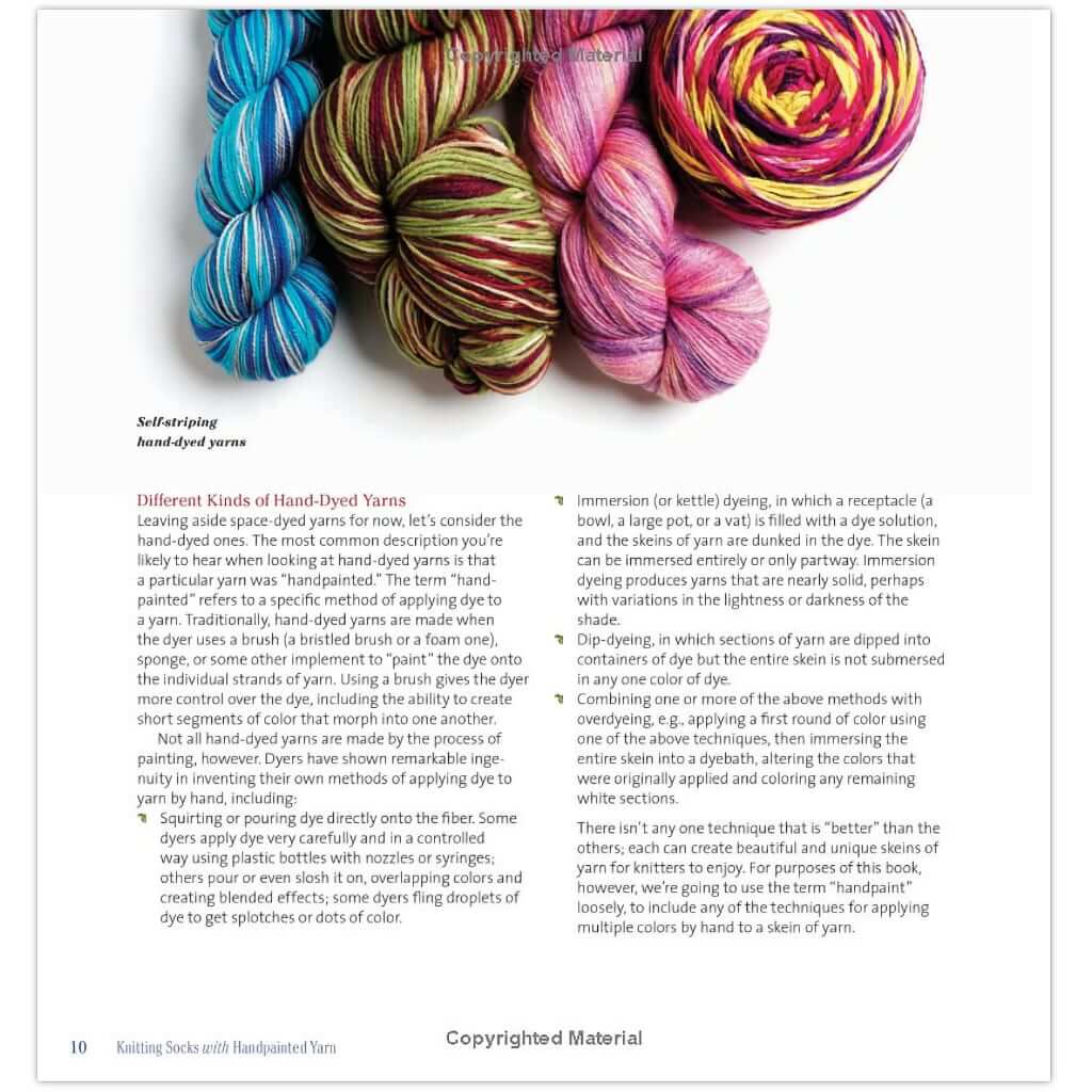 Sock Patterns for Knitting Socks with Handpainted Yarn | Sock Knitting Knitting Socks with Handpainted Yarn Yarn Designers Boutique