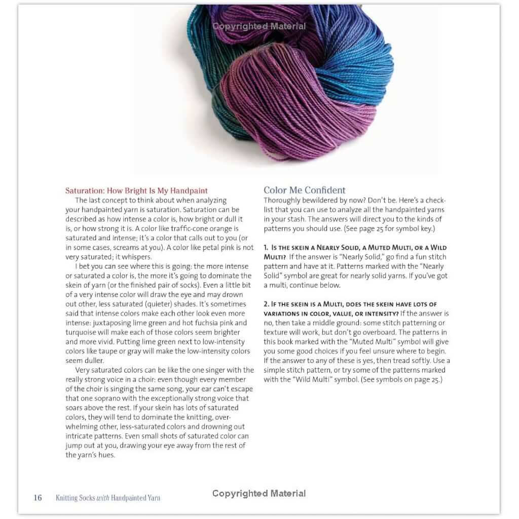 Sock Patterns for Knitting Socks with Handpainted Yarn | Sock Knitting Knitting Socks with Handpainted Yarn Yarn Designers Boutique