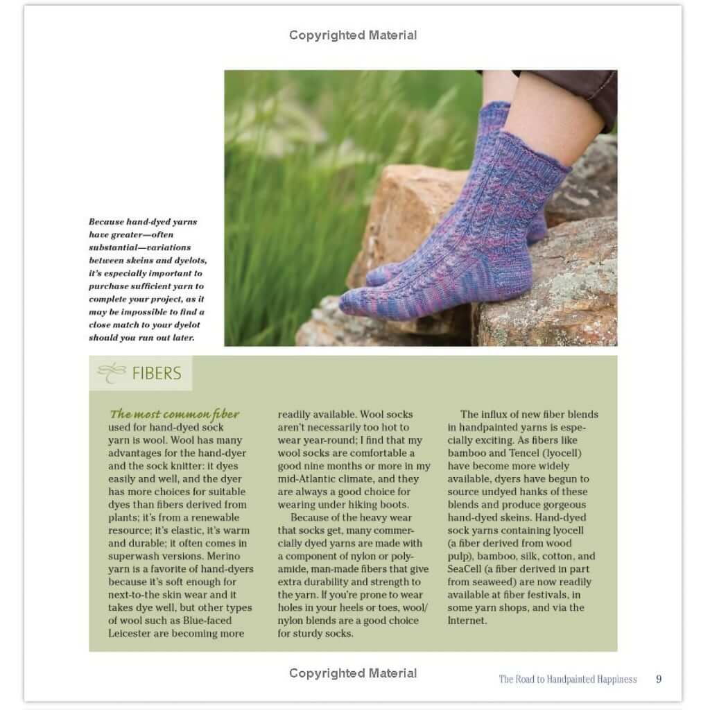 Sock Patterns for Knitting Socks with Handpainted Yarn | Sock Knitting Knitting Socks with Handpainted Yarn Yarn Designers Boutique
