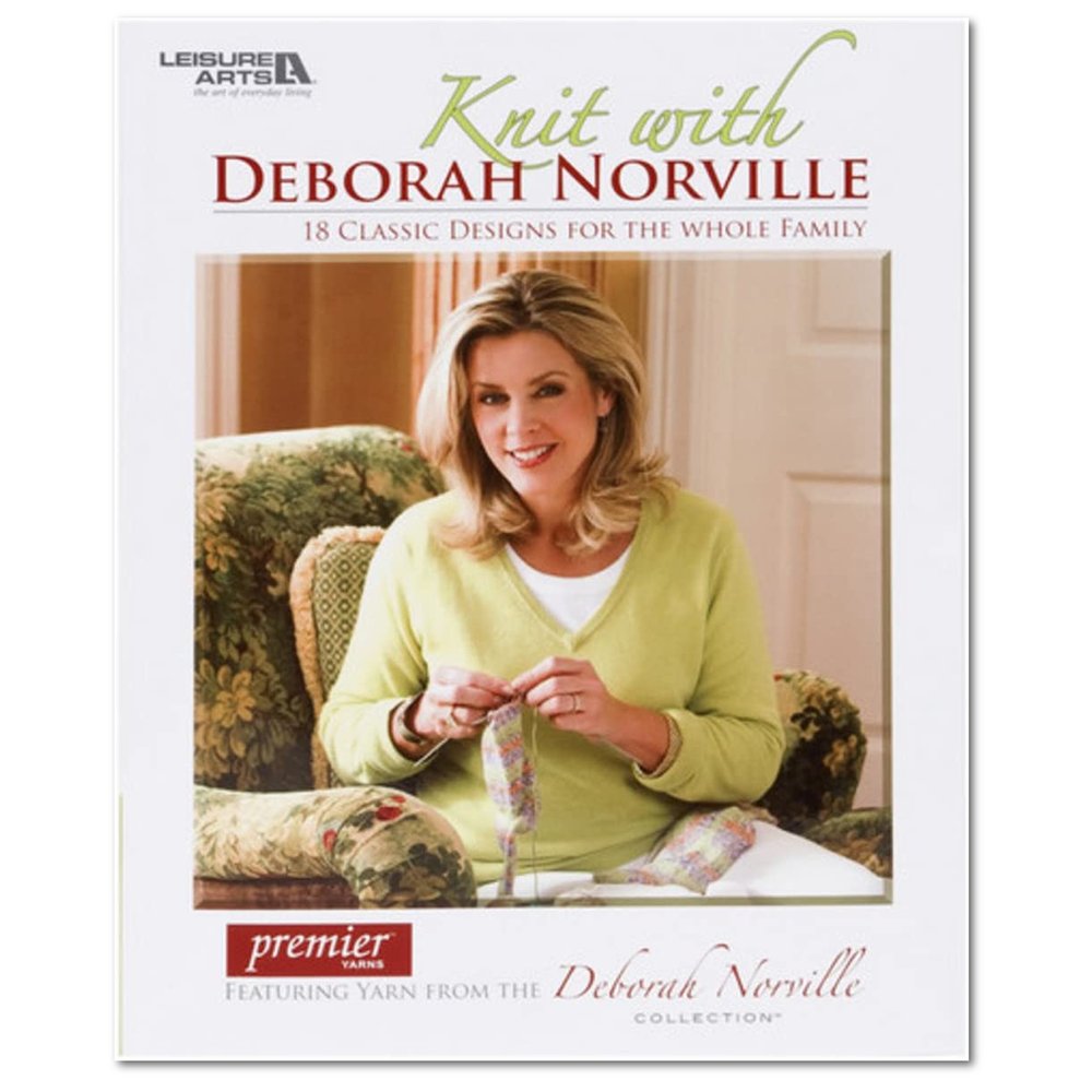 Knitting Patterns | Knit with Deborah Norville Beginners Knit Patterns Knit with Deborah Norville, Leisure Arts Book Yarn Designers Boutique