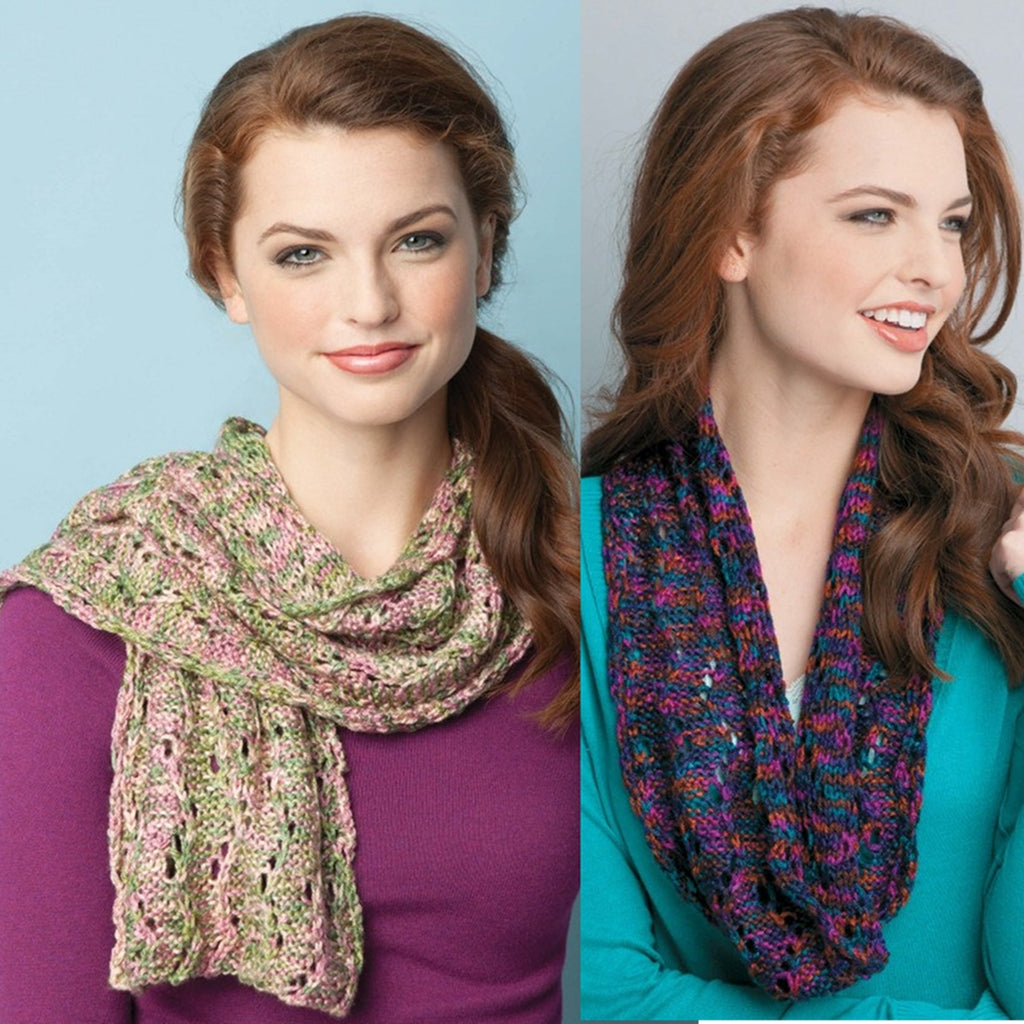 Knit Scarves & Cowls, Leisure Arts, Mix and Match Stitches & Yarn Knit Scarves & Cowls, Leisure Arts Yarn Designers Boutique