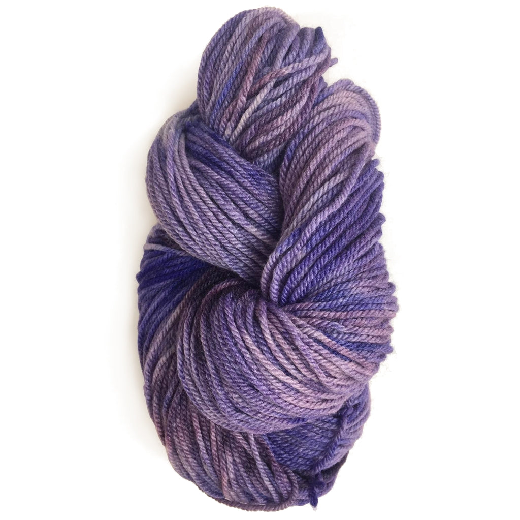 Purple Hand Dyed Yarn, Shades of Lavender, Silk & Merino Yarn Shades of Lavender, Hand Dyed Worsted Silk & Merino Yarn Yarn Designers Boutique