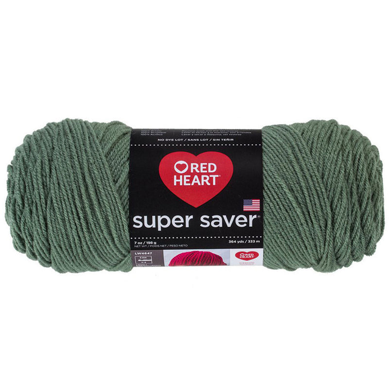 Super Saver Yarn Red Heart, Machine Washable & Dryable, Worsted Weight Super Saver Solids & Fleck Yarn by Red Heart Yarn Designers Boutique