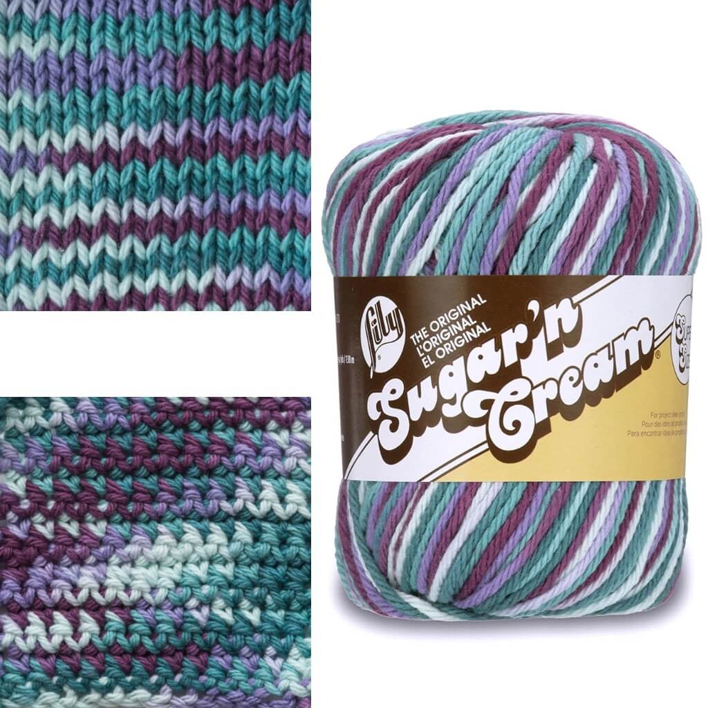 Cotton Yarn, Lily Sugar'n Cream Super Sized Ball, Machine Washable Lily Sugar'n Cream Super Sized Yarn Yarn Designers Boutique