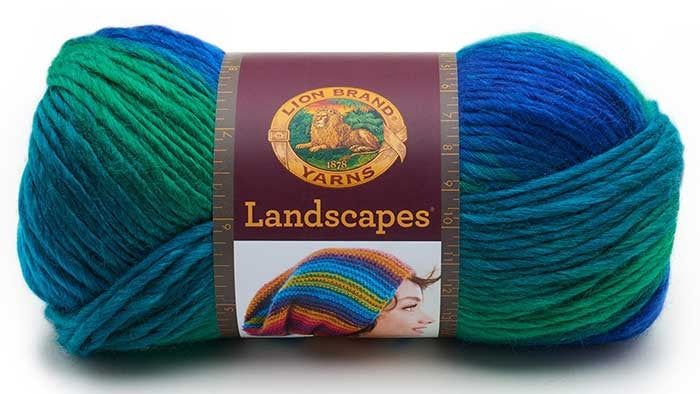 Lion Brand Yarn Landscapes, Self Striping Bright Roving Yarn Landscapes Yarn from Lion Brand Yarn Designers Boutique