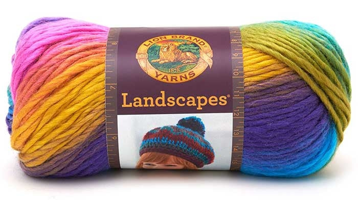 Lion Brand Yarn Landscapes, Self Striping Bright Roving Yarn Landscapes Yarn from Lion Brand Yarn Designers Boutique