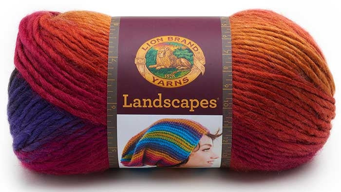 Lion Brand Yarn Landscapes, Self Striping Bright Roving Yarn Landscapes Yarn from Lion Brand Yarn Designers Boutique