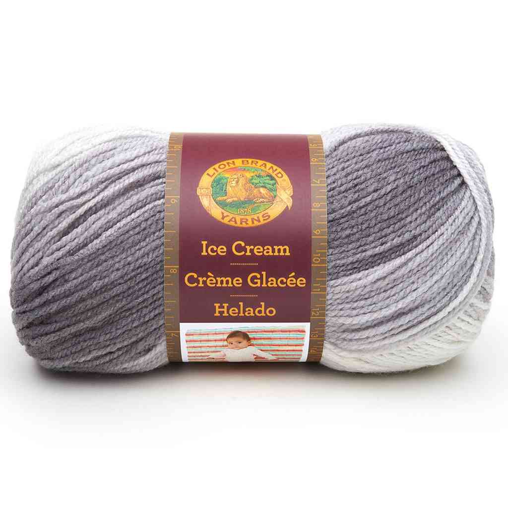 Lion Brand, Ice Cream Yarn, Pastel Colors Self Striping Baby Yarn Ice Cream Yarn from Lion Brand Yarn Designers Boutique