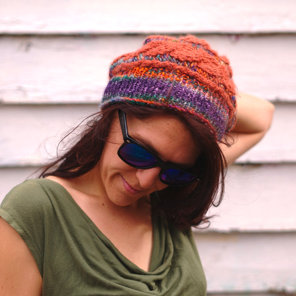 Loom Knitting Patterns | Horizontal Next Level Cable Hat Loom Pattern Next Level Cable Hat, Loom Knitting Pattern Yarn Designers Boutique