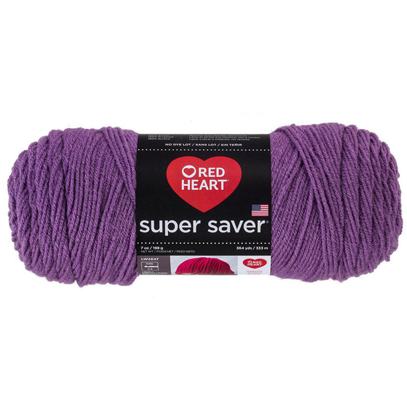 Super Saver Yarn Red Heart, Machine Washable & Dryable, Worsted Weight Super Saver Solids & Fleck Yarn by Red Heart Yarn Designers Boutique