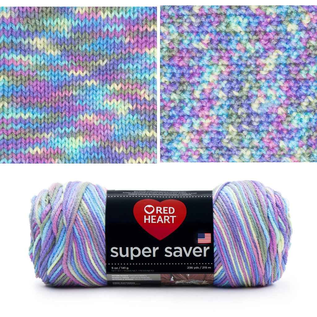 Super Saver, Easy Care, Machine Washable Yarn by Red Heart Super Saver Variegated Yarn by Red Heart Yarn Designers Boutique