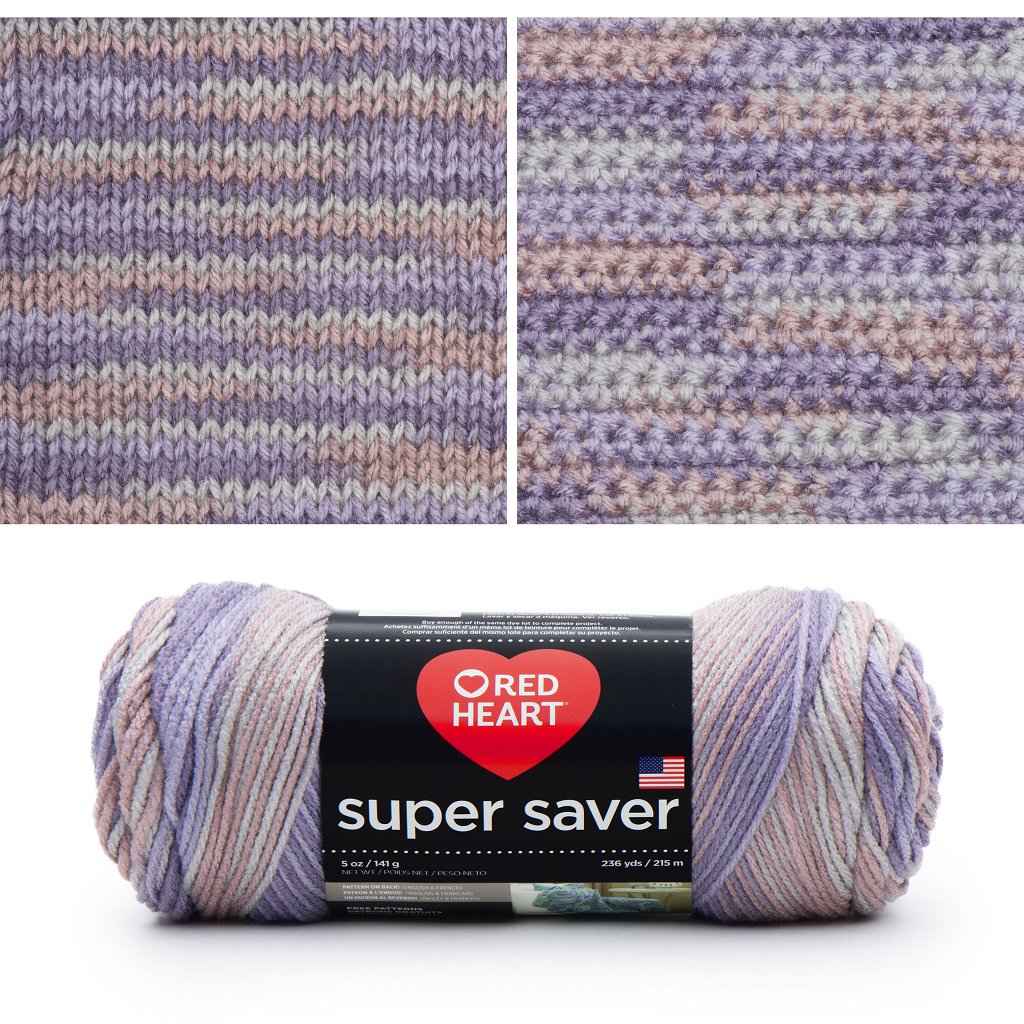 Super Saver, Easy Care, Machine Washable Yarn by Red Heart Super Saver Variegated Yarn by Red Heart Yarn Designers Boutique