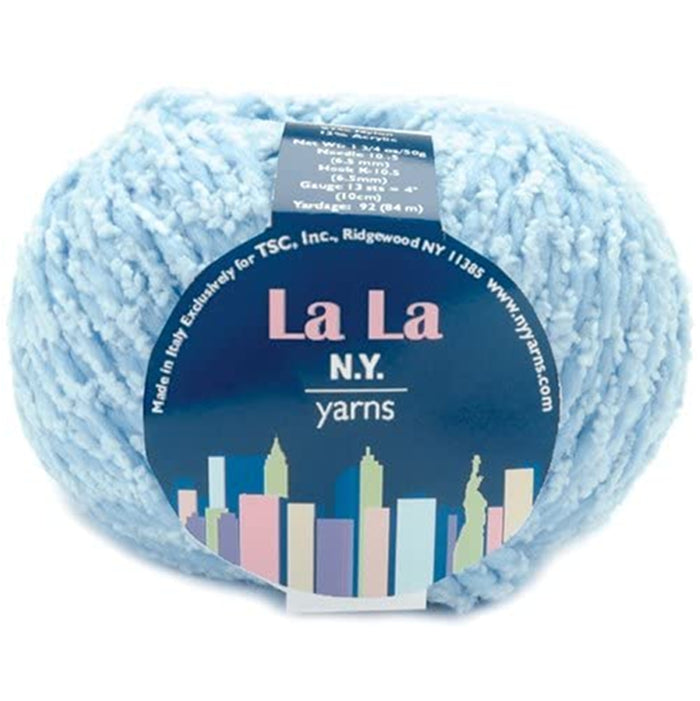 Baby Yarn, N.Y. Yarns, La La Fluffy Boucle Super Soft for Baby Blankets La La Baby Yarn by New York Yarns Yarn Designers Boutique