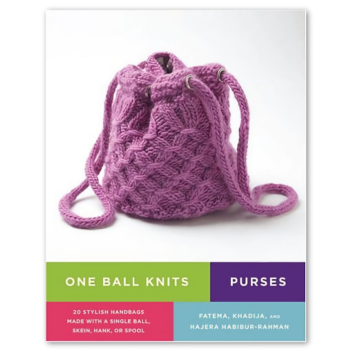 Bag Knitting Patterns One Ball Knits Purses: 20 Stylish Handbags