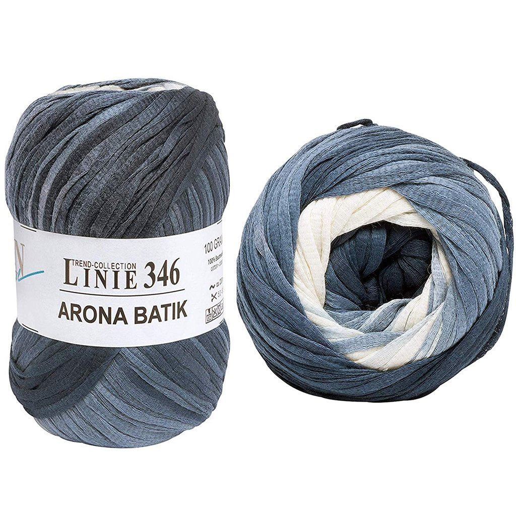 Cotton Yarn | Arona Batik Ribbon Yarn, Linie 346 by Online Yarns Arona Batik Linie 346 by OnLine Yarns Yarn Designers Boutique