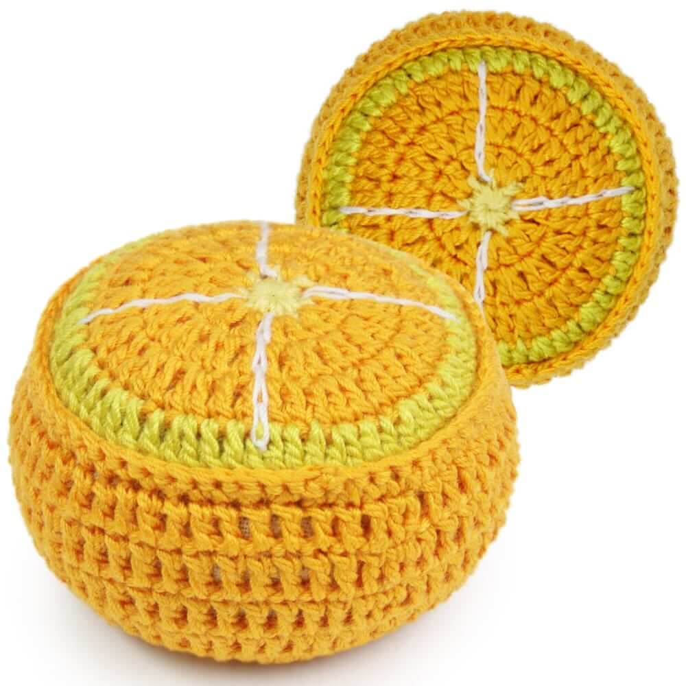 Pin Cushion | Crocheted Fruit Pattern Weight & Pincushion | Prym Love Crocheted Fruit Pattern Weight & Pin Cushion by Prym Love Yarn Designers Boutique