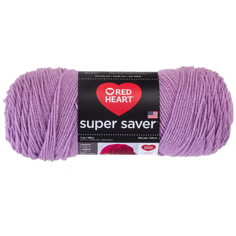 Super Saver Yarn Red Heart, Machine Washable & Dryable, Worsted Weight Super Saver Solids & Fleck Yarn by Red Heart Yarn Designers Boutique