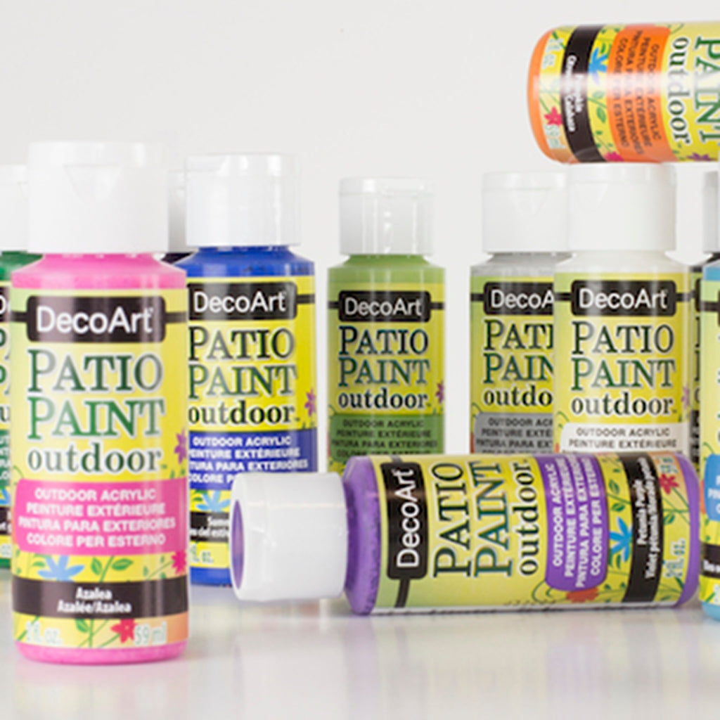 Outdoor Acrylic Paint | Garden Craft Patio Paint Outdoor, 2oz Bottles Patio Paint, Outdoor Garden Paint, 2oz Bottle Yarn Designers Boutique