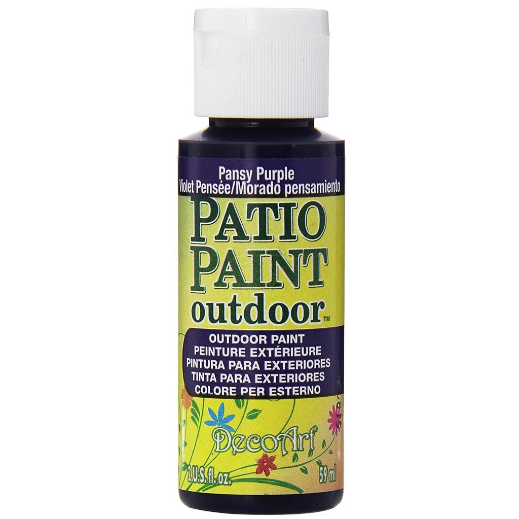 Outdoor Acrylic Paint | Garden Craft Patio Paint Outdoor, 2oz Bottles Patio Paint, Outdoor Garden Paint, 2oz Bottle Yarn Designers Boutique