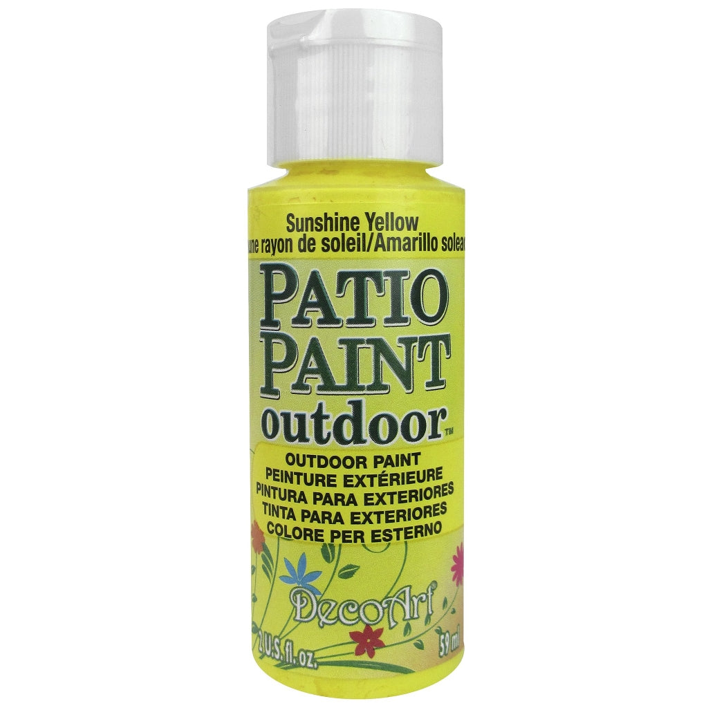 Outdoor Acrylic Paint | Garden Craft Patio Paint Outdoor, 2oz Bottles Patio Paint, Outdoor Garden Paint, 2oz Bottle Yarn Designers Boutique