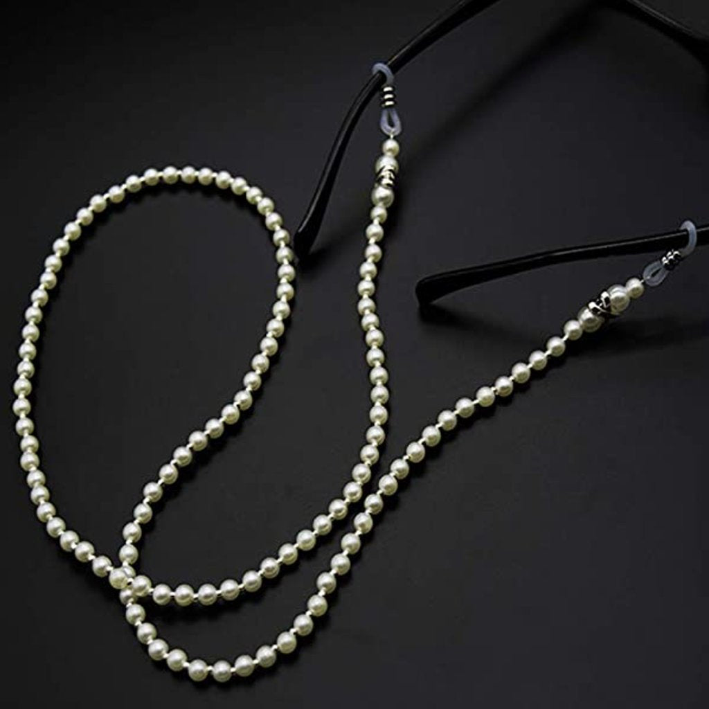 Glasses Chain | Pearl Adjustable Eyeglass Chain, Save on a 3 Pack Pearl Eyeglass Chains Yarn Designers Boutique
