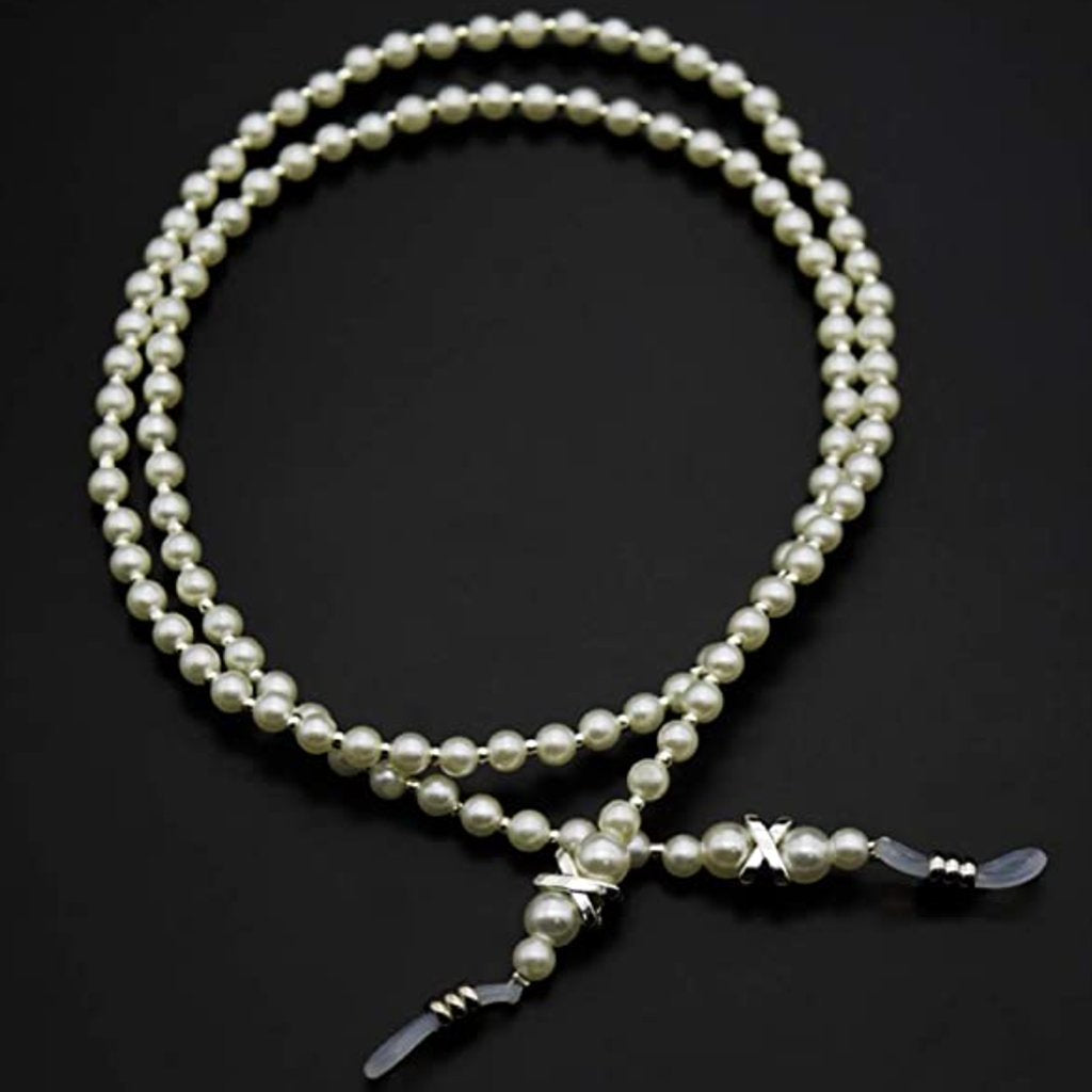 Glasses Chain | Pearl Adjustable Eyeglass Chain, Save on a 3 Pack Pearl Eyeglass Chains Yarn Designers Boutique