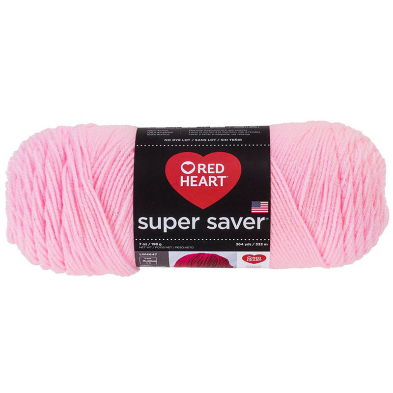 Super Saver Yarn Red Heart, Machine Washable & Dryable, Worsted Weight Super Saver Solids & Fleck Yarn by Red Heart Yarn Designers Boutique