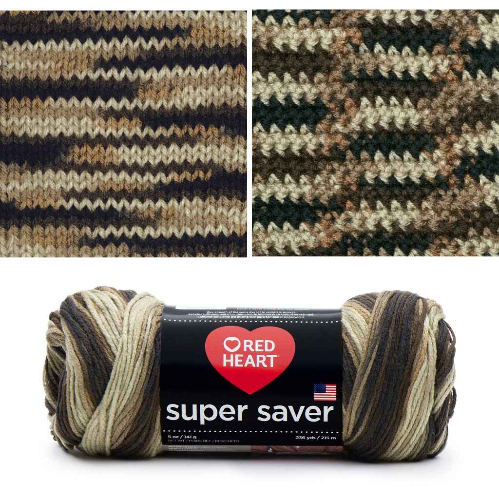 Super Saver, Easy Care, Machine Washable Yarn by Red Heart Super Saver Variegated Yarn by Red Heart Yarn Designers Boutique