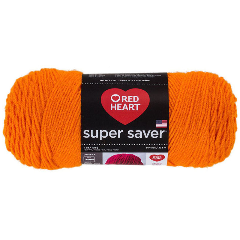 Super Saver Yarn Red Heart, Machine Washable & Dryable, Worsted Weight Super Saver Solids & Fleck Yarn by Red Heart Yarn Designers Boutique