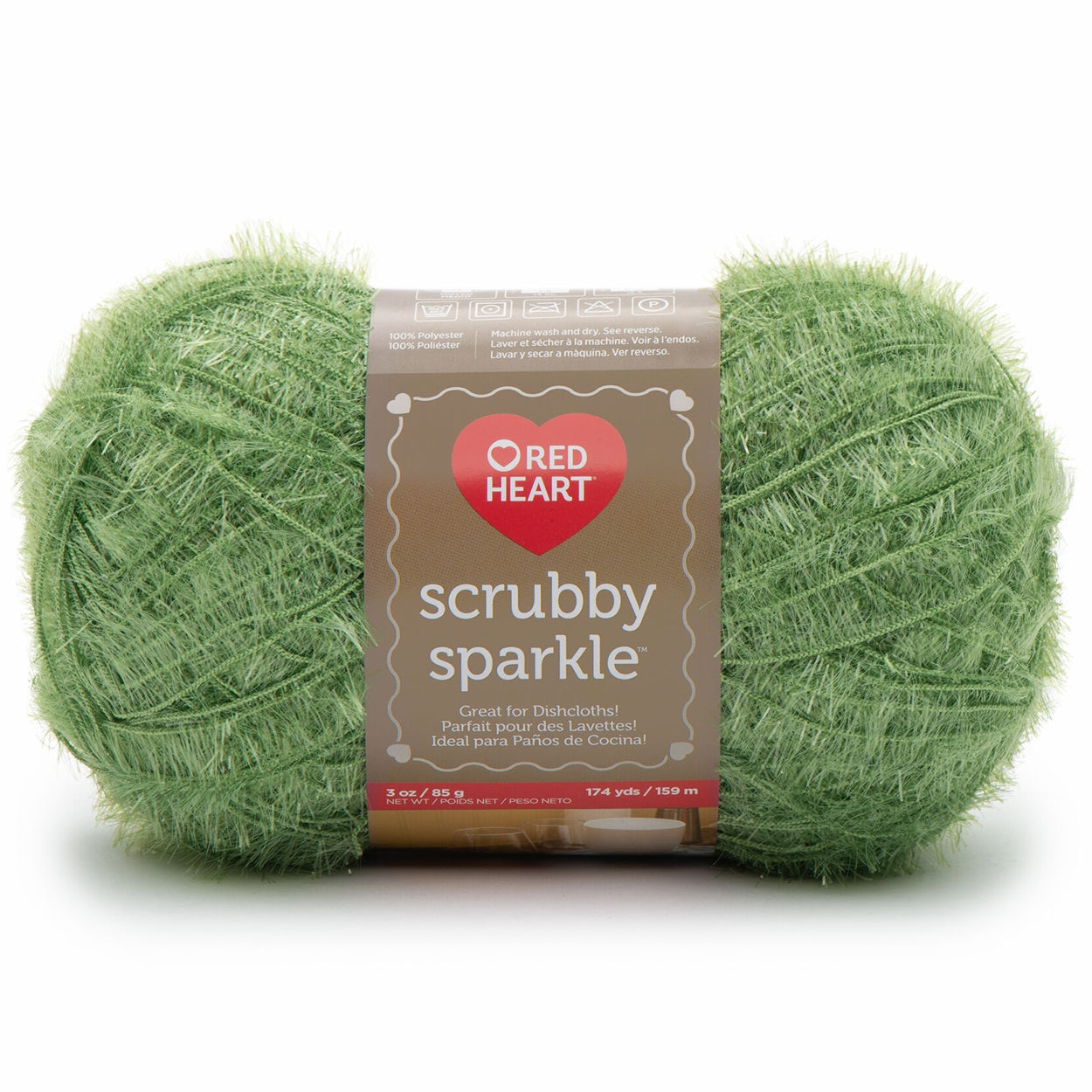 Scrubby Sparkle Yarn from Red Heart, For Quick Drying Washcloths Scrubby Sparkle Yarn from Red Heart Yarn Designers Boutique