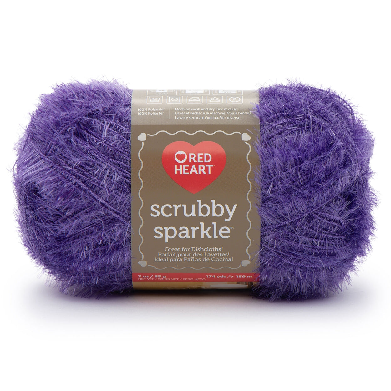 Scrubby Sparkle Yarn from Red Heart, For Quick Drying Washcloths Scrubby Sparkle Yarn from Red Heart Yarn Designers Boutique