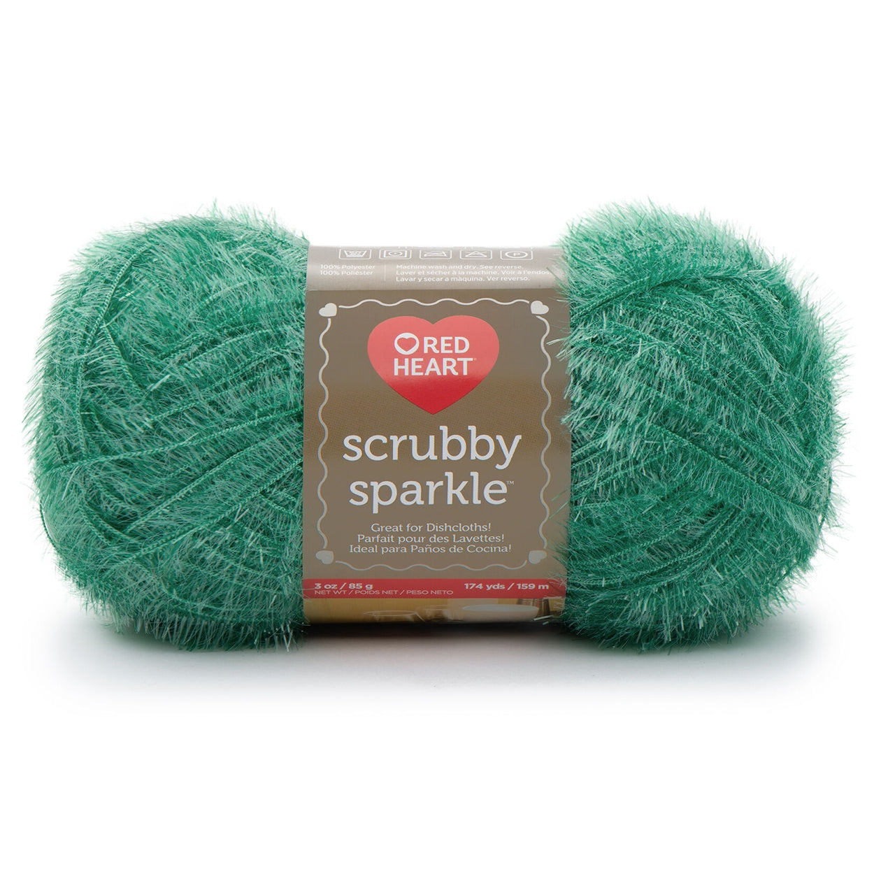 Scrubby Sparkle Yarn from Red Heart, For Quick Drying Washcloths Scrubby Sparkle Yarn from Red Heart Yarn Designers Boutique