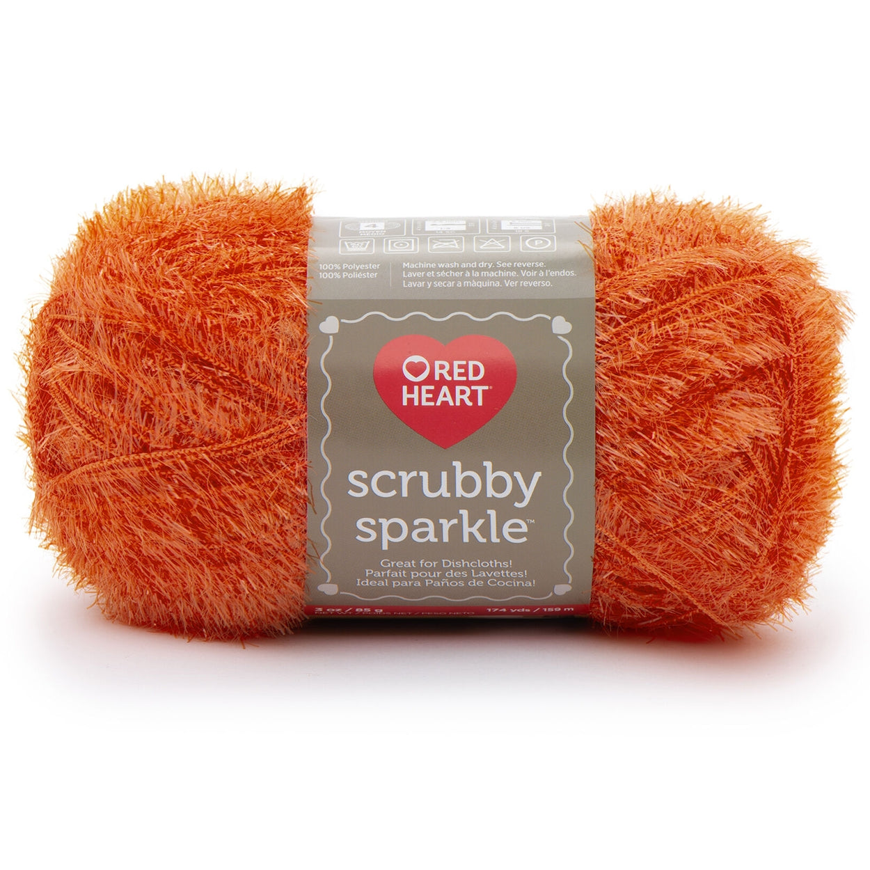 Scrubby Sparkle Yarn from Red Heart, For Quick Drying Washcloths Scrubby Sparkle Yarn from Red Heart Yarn Designers Boutique