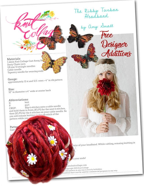 Knit Collage Ribby Turban Headband Knitting Kit | Yarn Designers Boutique Ribby Turban Headband from Knit Collage Yarn Designers Boutique