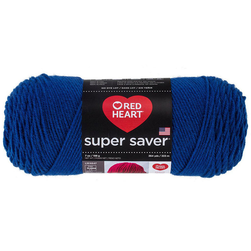 Super Saver Yarn Red Heart, Machine Washable & Dryable, Worsted Weight Super Saver Solids & Fleck Yarn by Red Heart Yarn Designers Boutique