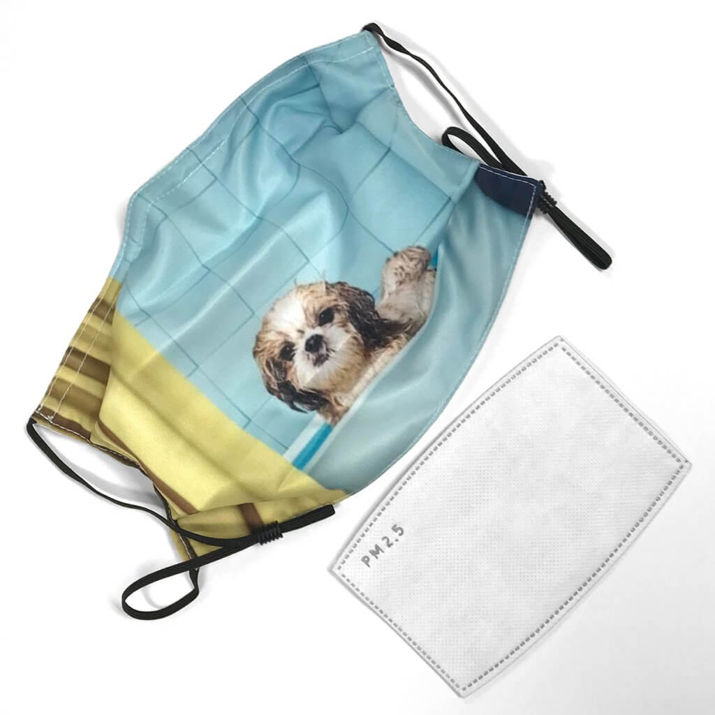 Adjustable Covid Mask, Reusable Face Masks with Filter & Nose Wire Adjustable Face Masks with Filter Yarn Designers Boutique