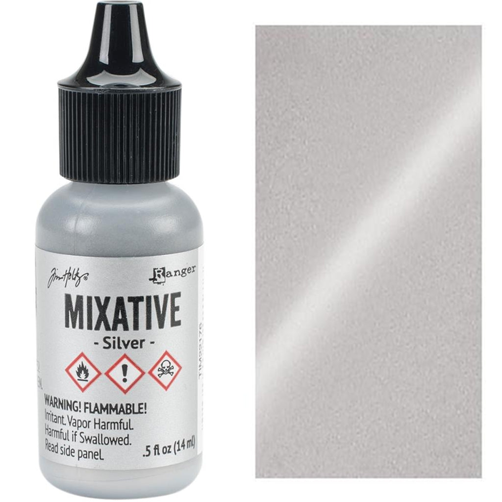 Metallic Alcohol Ink Mixatives, Tim Holtz Ranger Adirondak .5 oz Alcohol Inks Metallic Mixatives, .5 oz, Tim Holtz Ranger Yarn Designers Boutique
