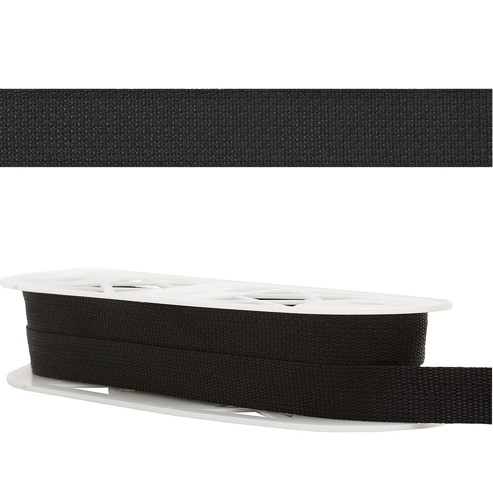 Nylon Webbing, Simplicity Black, 1" or 2" Wide Sold by the Yard Black Nylon Webbing, Sold by the Yard Yarn Designers Boutique