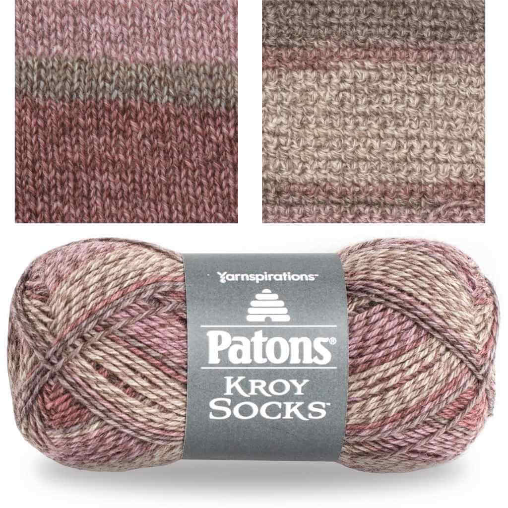 Patons Yarn, Kroy Sock, Easy-Care Machine Wash Knitting Yarn for Socks Kroy Sock Yarn from Patons Yarn Designers Boutique