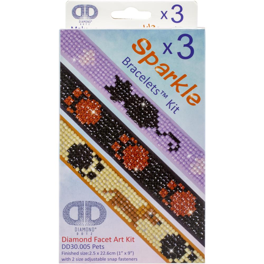 Sparkly Diamond Painting Friendship Bracelet Kit, Cool Crafts for Kids Sparkly Bracelet Kit, Kids Diamond Dotz Friendship Bracelets Yarn Designers Boutique