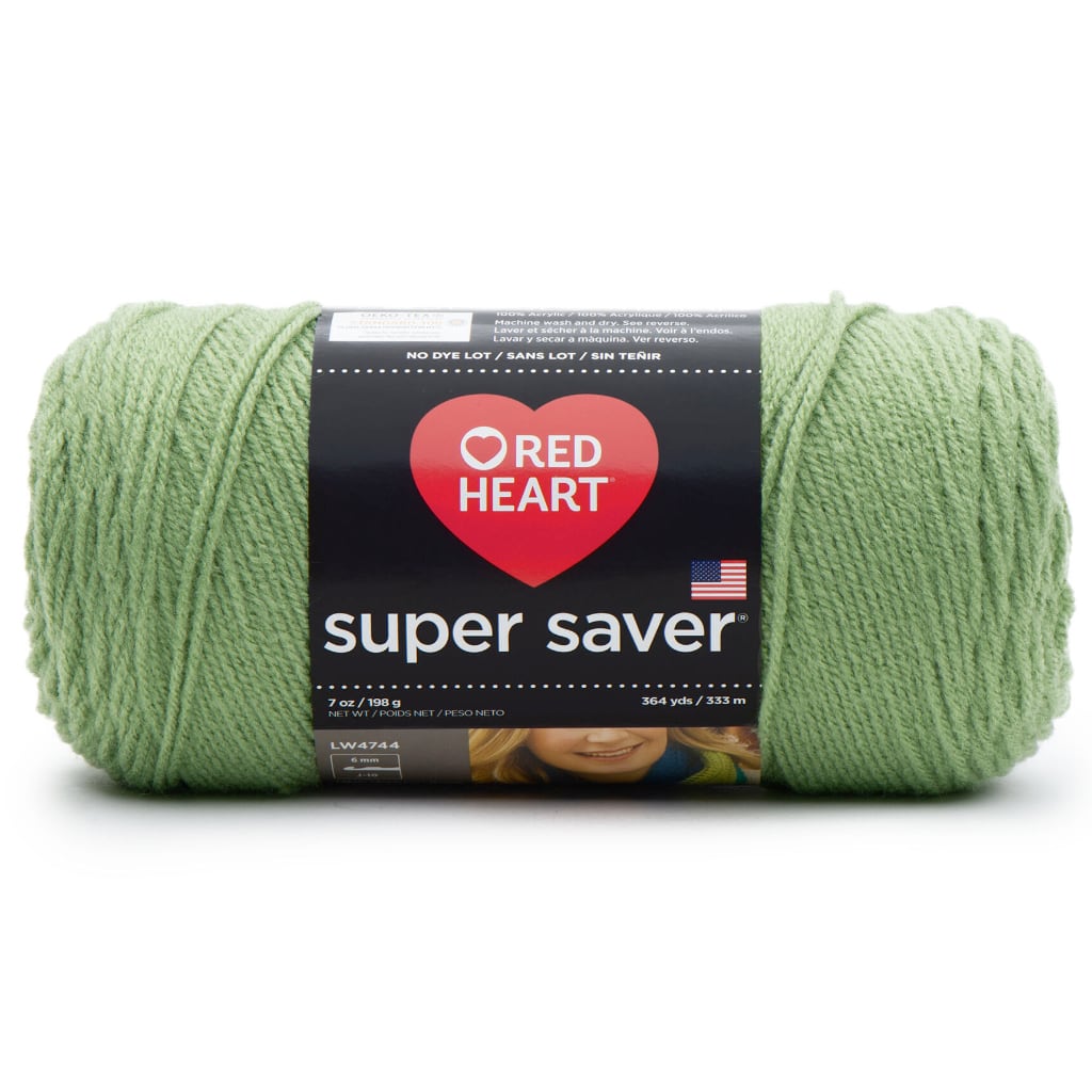 Super Saver Yarn Red Heart, Machine Washable & Dryable, Worsted Weight Super Saver Solids & Fleck Yarn by Red Heart Yarn Designers Boutique