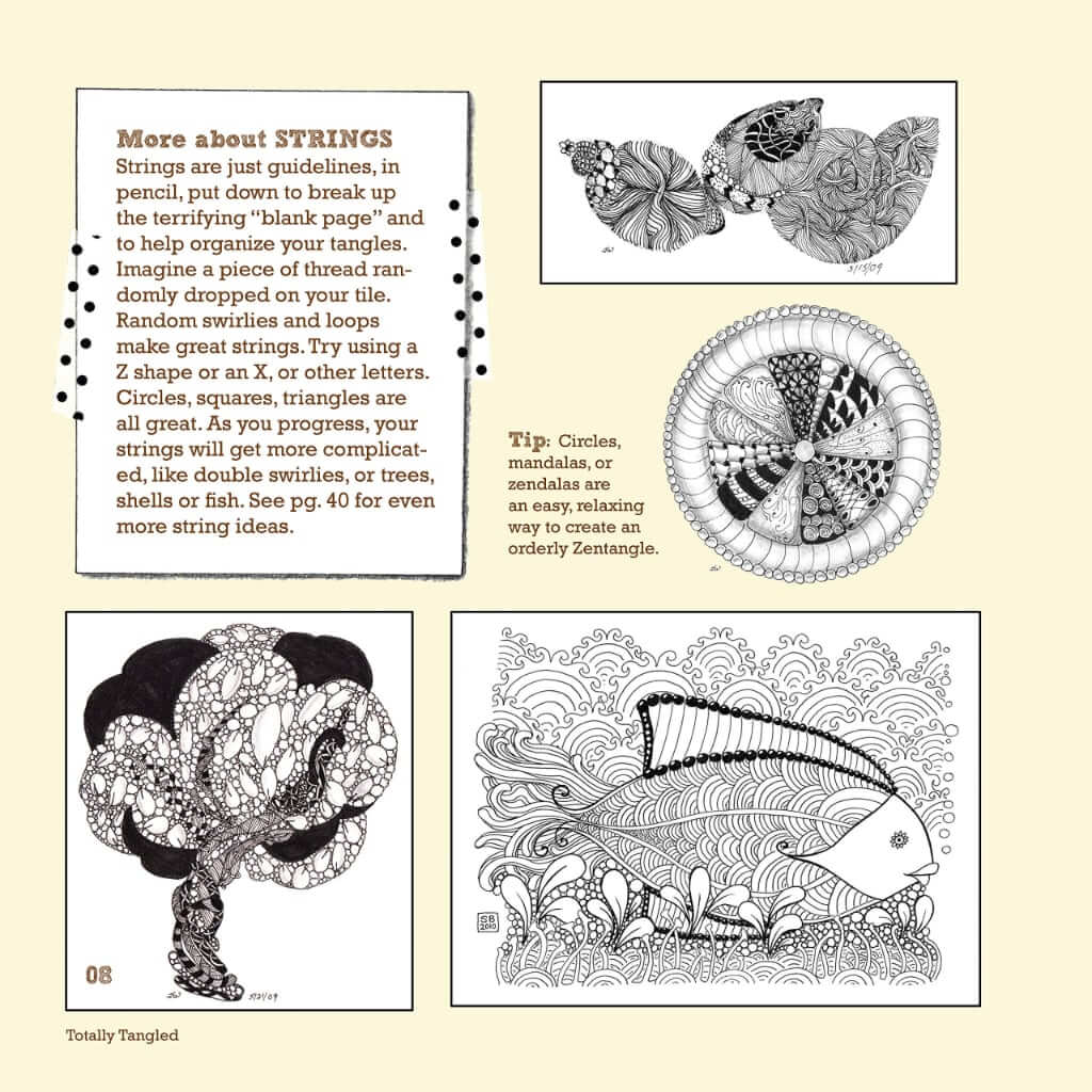 Totally Tangled: Zentangle & Beyond | Art Therapy to Focus Your Mind Totally Tangled: Zentangle and Beyond Yarn Designers Boutique