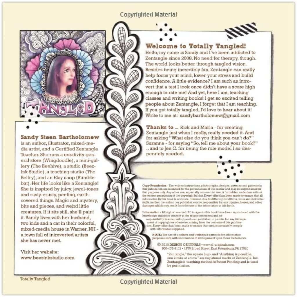 Totally Tangled: Zentangle & Beyond | Art Therapy to Focus Your Mind Totally Tangled: Zentangle and Beyond Yarn Designers Boutique