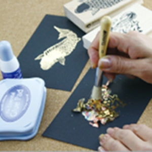 Stipple Brush by Tsukineko, For Stencilling, Stippling, Metal Foils Stipple Brushes by Tsukineko Yarn Designers Boutique