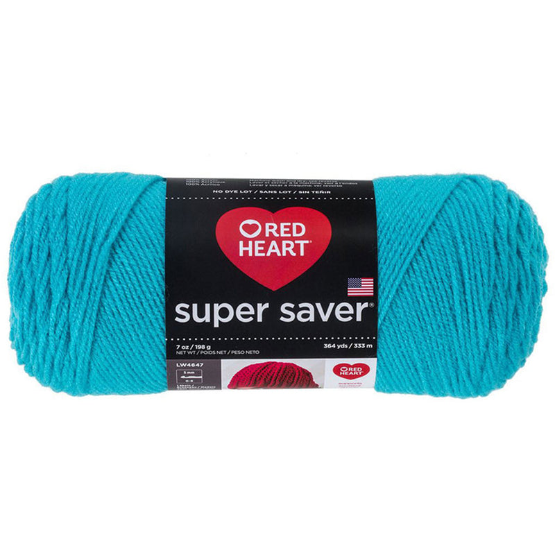 Super Saver Yarn Red Heart, Machine Washable & Dryable, Worsted Weight Super Saver Solids & Fleck Yarn by Red Heart Yarn Designers Boutique