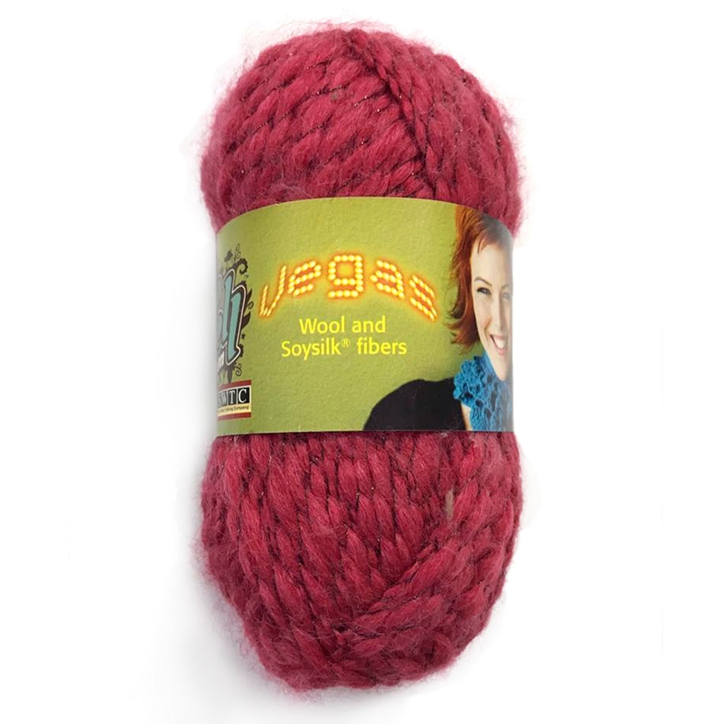 Wool Yarn, Vickie Howell Vegas Worsted Yarn, Soy, Wool, & Metallic Vegas Yarn by Vickie Howell Yarn Designers Boutique